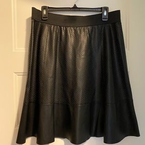 Faux leather skirt